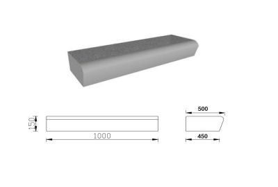 betonnen-traptreden-bloktreden-ronde-neus TD-XS 500 450