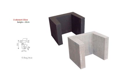 Betonnen-U-element-30cm breed