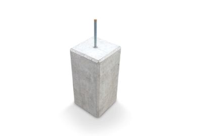 Betonpoer 23 x 23 x 45 cm – met 1 x M16 Draadeind