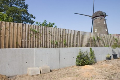 Keerwanden erfafscheiding voorbeeld