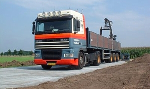 Transport en Plaatsing betonplaten